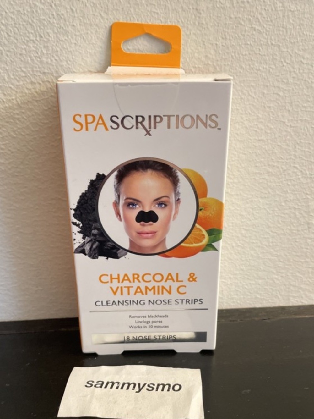 SpaScriptions Charcoal & Vitamin C Cleansing Nose Strips, 18 Strips